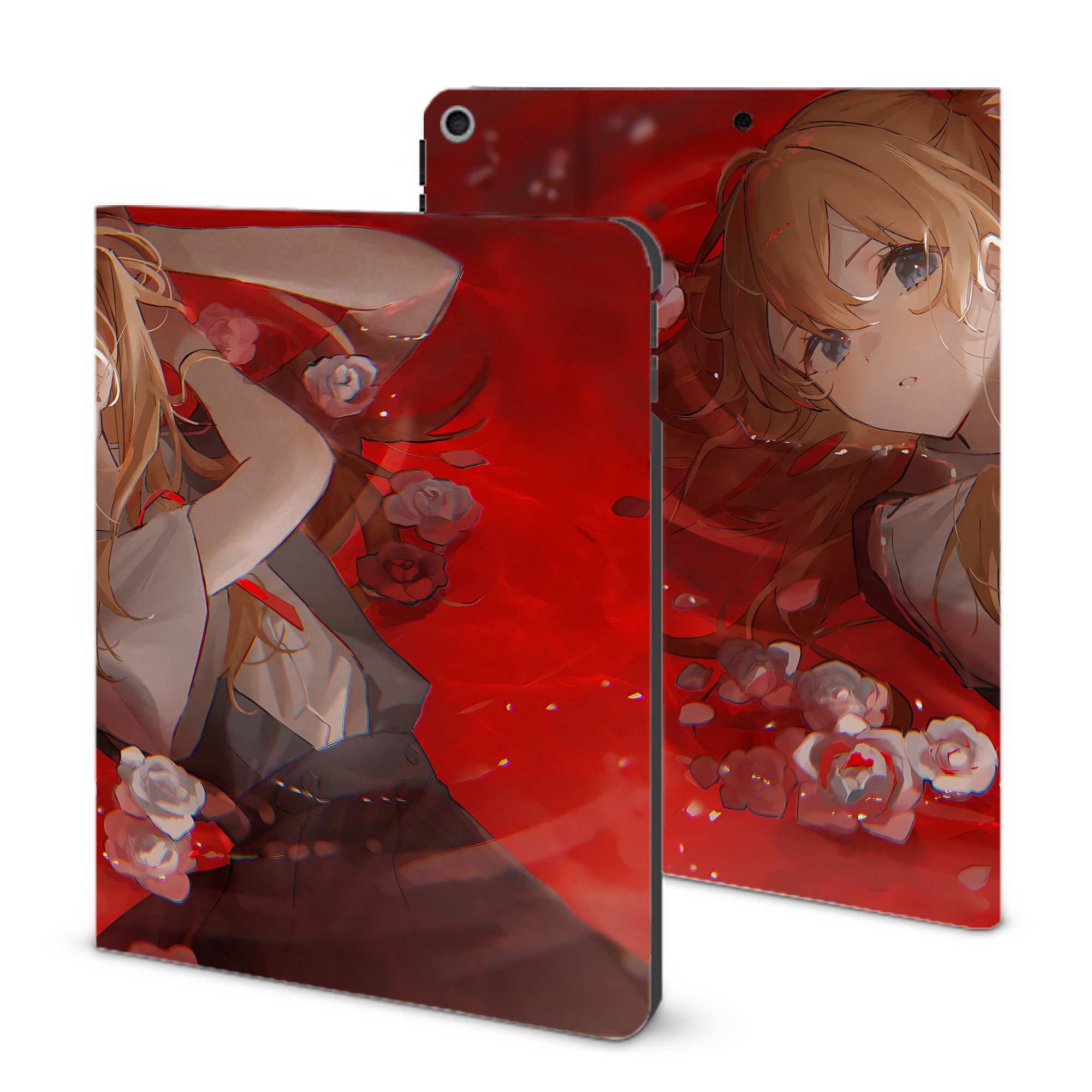 （画像用） EVA 新世紀エヴァンゲリオン IPad ケース ブック型 PUレザー TPU 耐衝撃 軽量 薄型 ペン収納なし 全面保護 IPad 各モデル対応